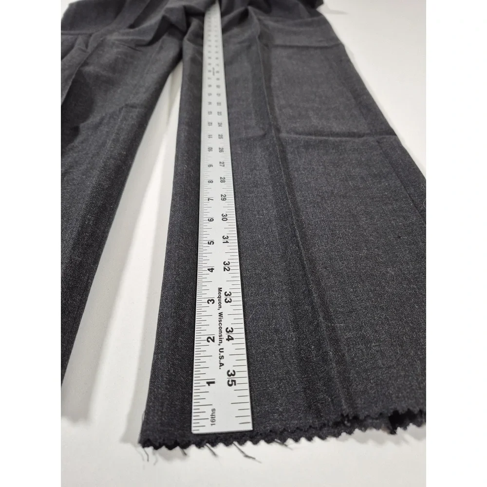 VTG John Alexander Dress Pants Mens 34x36 Gray Wool Pleated Classic USA Formal